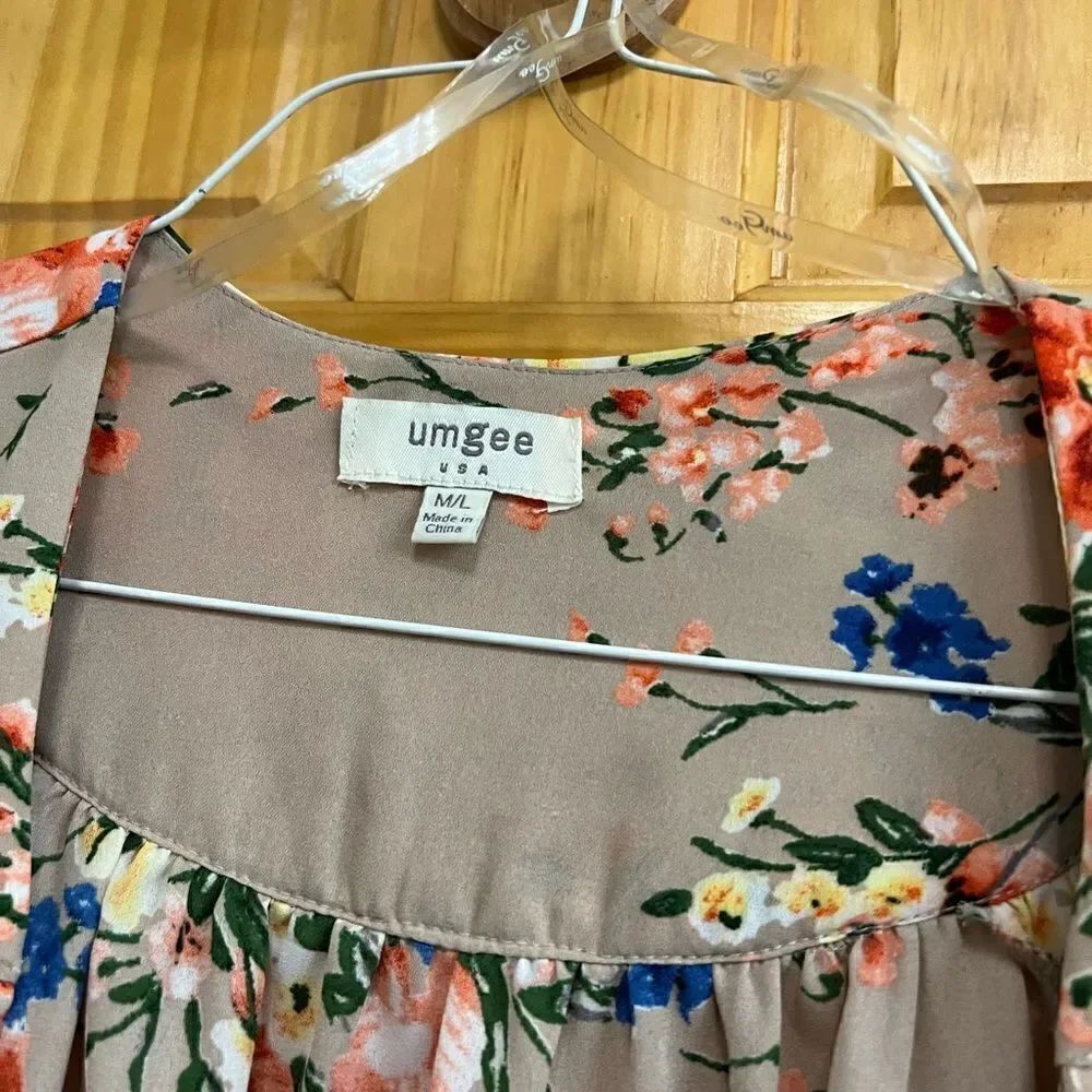 Umgee floral cardigan size M/L - Picture 4 of 6